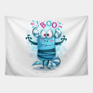 Boo funny artwork Tapestry