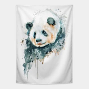 Adorable Panda Bear Portrait Tapestry