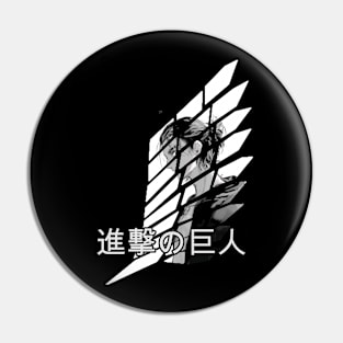 Eren Jeager Anime Manga T-Shirt Pin