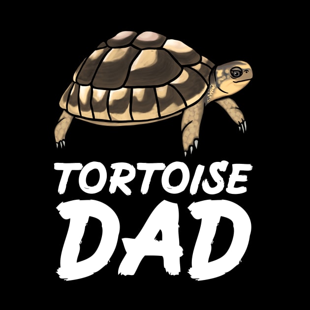 Tortoise Dad, White, for Tortoise Lovers by Mochi Merch