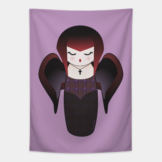 Gothic kokeshi Tapestry by Pendientera