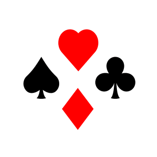 Poker Playing Cards Suits Clubs Hearts Spades Diamonds T-Shirt