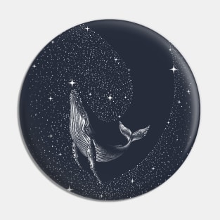 starry whale Pin