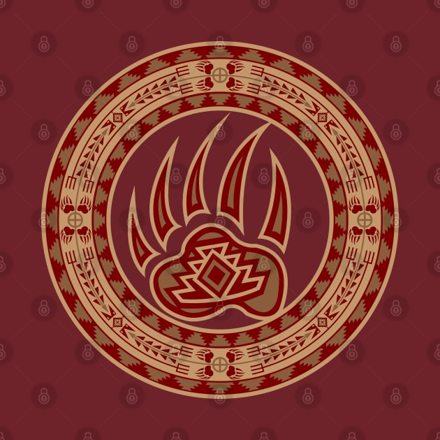 Bear Spirit (Maroon) by melvinwareagle