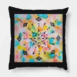 Southwestern Arrows and Angles Pattern Pillow