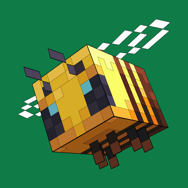 Pixel Bee - Minecraft - Tapestry | TeePublic