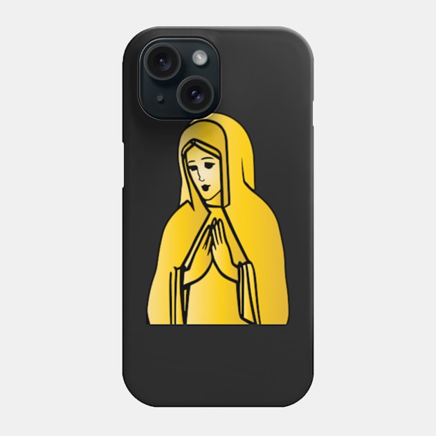 Virgin Mary Phone Case by ArtFactoryAI