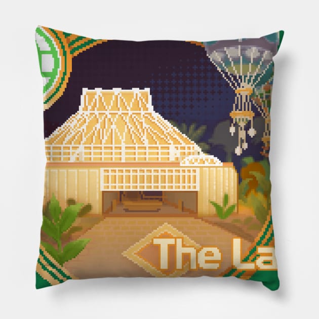 The Land Pixel Art Pillow by retrocot