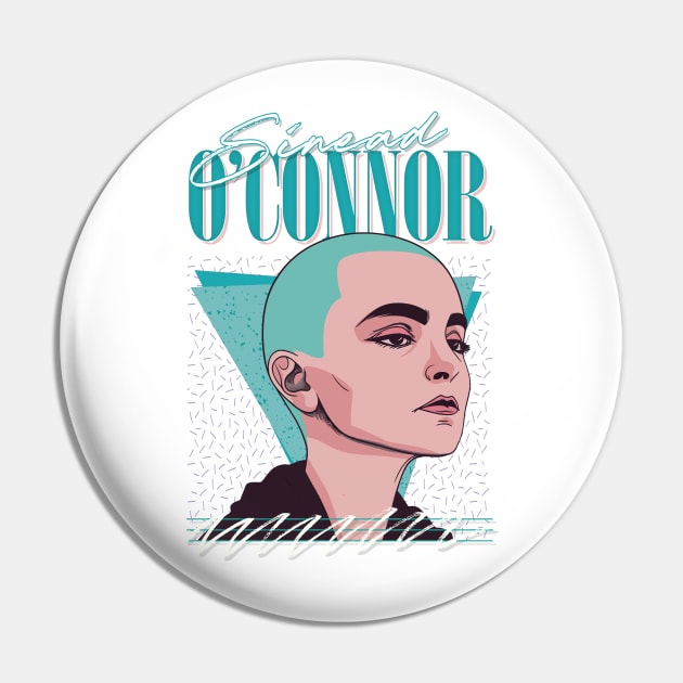 Sinead O'Connor / Retro Style Aesthetic Design Pin by DankFutura