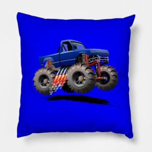 Cartoon Monster Truck Pillow