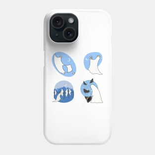 Ghosts at night sticker pack Phone Case