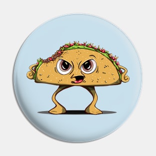 Angry Taco Pin