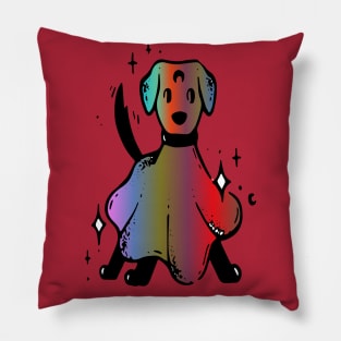 dog ghosty Pillow