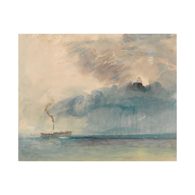 A Paddle-steamer in a Storm by J.M.W. Turner by Classic Art Stall