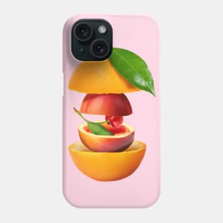 Orange Peach Cherry Gifts Vegetarian Phone Case