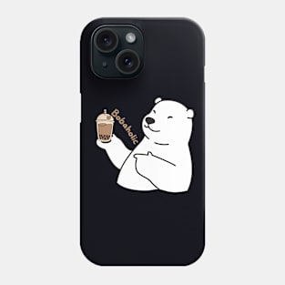 Polar bear loves boba Phone Case