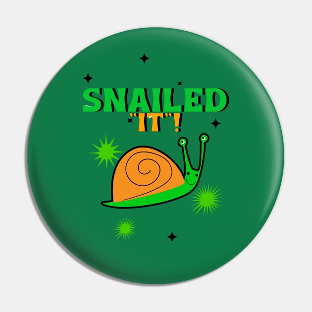 CUTE Snail Pin by SartorisArt1