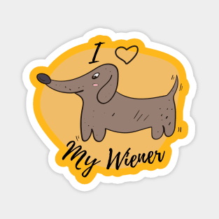 Wiener Love Magnet