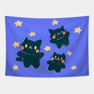 Funky Black Cats Tapestry
