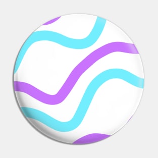 Blue purple watercolor stripes art Pin