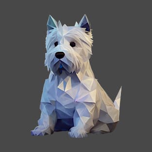 Low Poly West Highland White Terrier T-Shirt