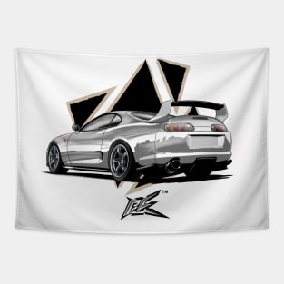 toyota supra a80 white Tapestry