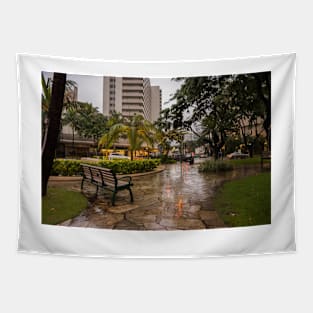 A lonely in rainy day in Honolulu 2 Tapestry