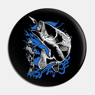 Fisherman for Life Pin