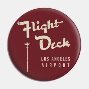 Vintage Fight Deck Los Angeles Airport Pin