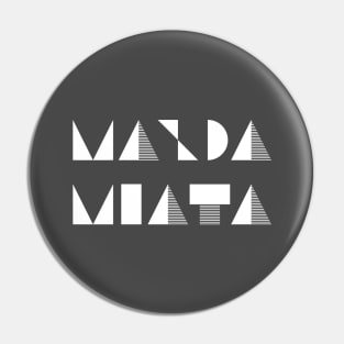 Mazda Miata Art Deco Pin