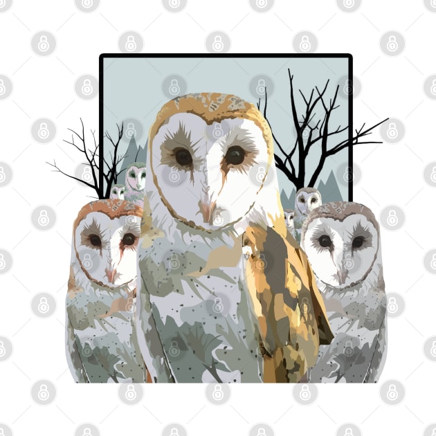 Barn Owl Pack by adamzworld