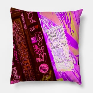 Fluo Graffiti Tag NYC Street Art Pillow