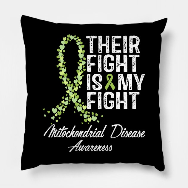 Their Fight Is My Fight Mitochondrial Disease Awareness Pillow by StoreForU