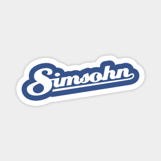 Simsohn logo (white) Magnet