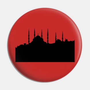 Istanbul Cityscape Silhouette Pin