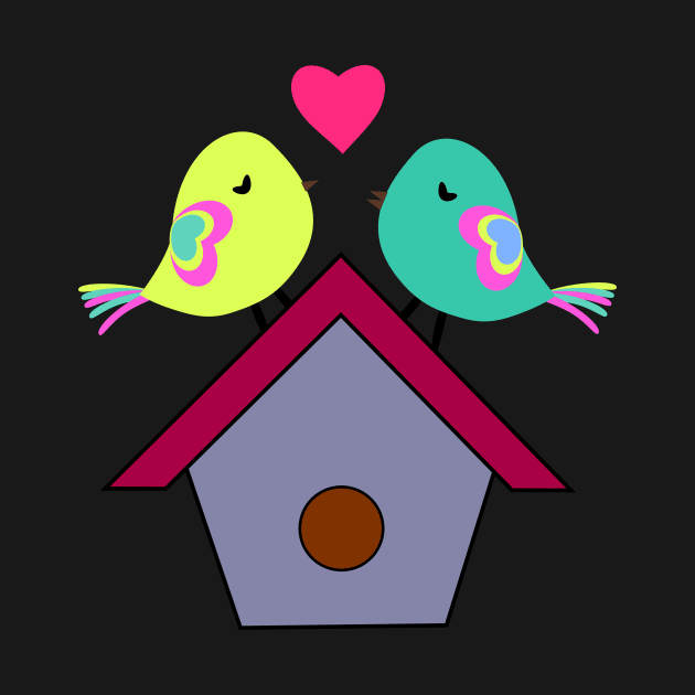 Cute birds-new home by cocodes