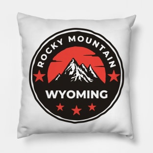 Rocky Mountain Wyoming - Travel Pillow