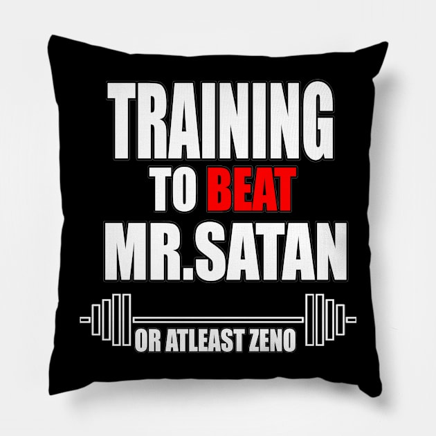 Dragon ball  - Training to Beat Mr.Satan Pillow by itsDamon