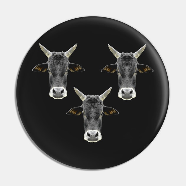 Black Bull Trio Pin by PlanetMonkey