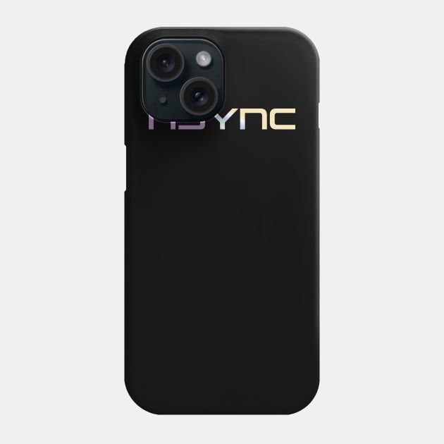 Nsync Typograph Gradient Phone Case by mnd_Ξkh0s