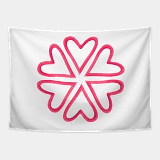 Flower heart Tapestry