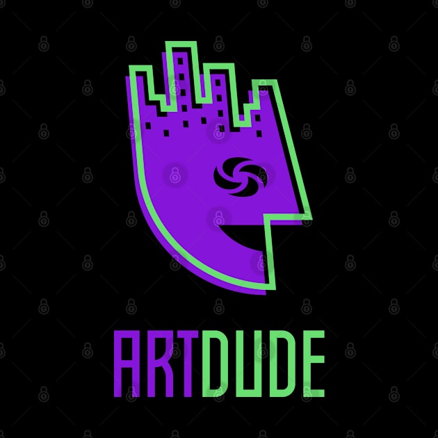 YourArtDude Logo In Purple And Lime by yourartdude