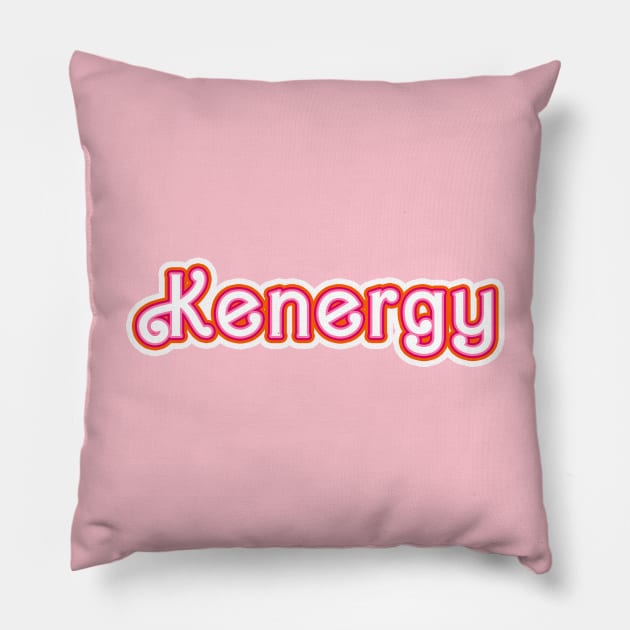 Kenergy Pink Barbie Movie merch. Just Ken Pillow by WeirdyTales