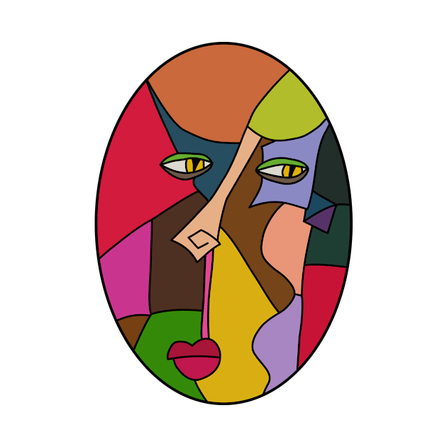 The Cubist Expression by Artist EVT