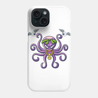 Giant octopus monster Phone Case