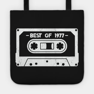 Best of 1977 Retro Cassette Tape 1977 Birthday Tote