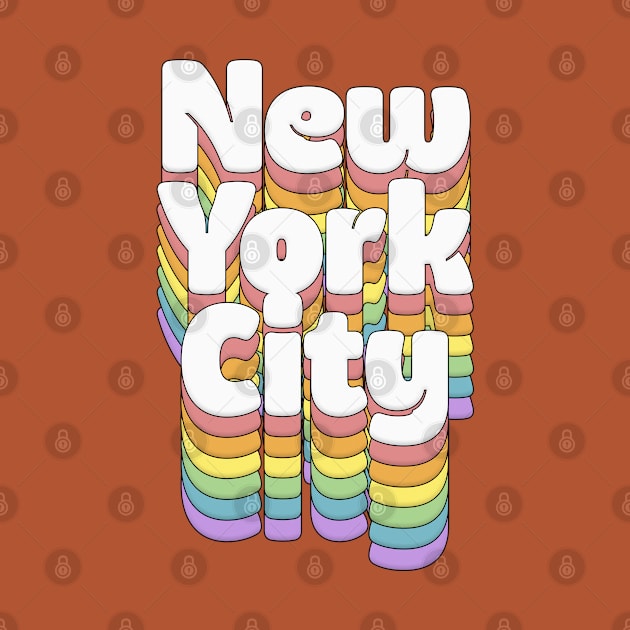 New York City // Retro Typography Design by DankFutura