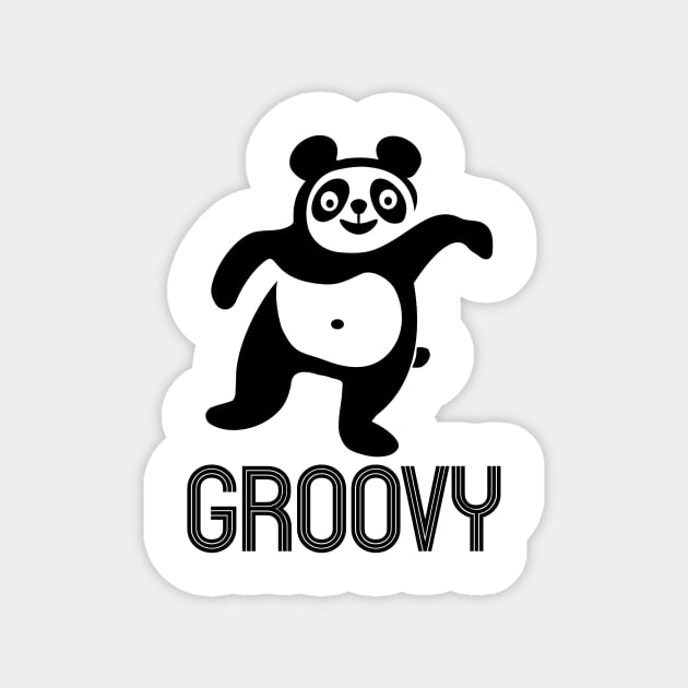 Groovy Panda. Dab Dabbing Dancing Pandas T-Shirt, Panda Lovers Gifts Magnet by teemaniac