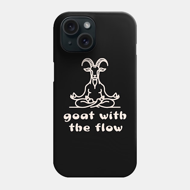 Goat Yoga Pose Phone Case by TeaTimeTs