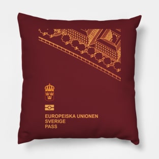 Sweden passport Pillow